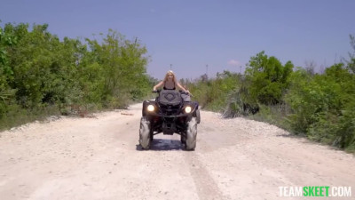 Jessica Marie and Aria Banks are not riding just their ATV