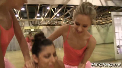 Busty teen ballerina hazed and finger fucked by her jealous girlfriends