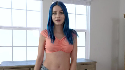 Pov fucking hot blue haired girlfriend Jewelz Blu