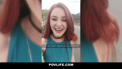 Lacy Lennon hot ginger teen POV fucked