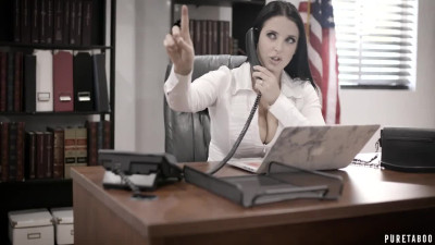 Angela White busty councilwoman in wild office sex