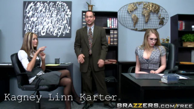 Kagney Linn Karter sexy blonde boss craves for employee's dick