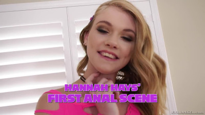 Hannah Hays cute blonde teen in her first anal scene 