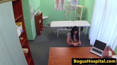 Busty eurobabe starter screwed by clinician  in his bureau