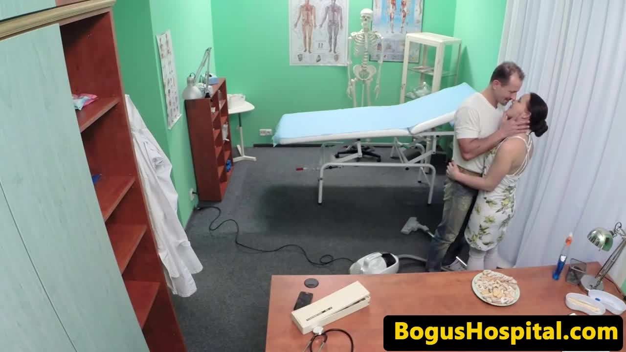 Nurse joins doctor and cleaning lady for a threesome at the office  Free Porn Videos | ePornHot.