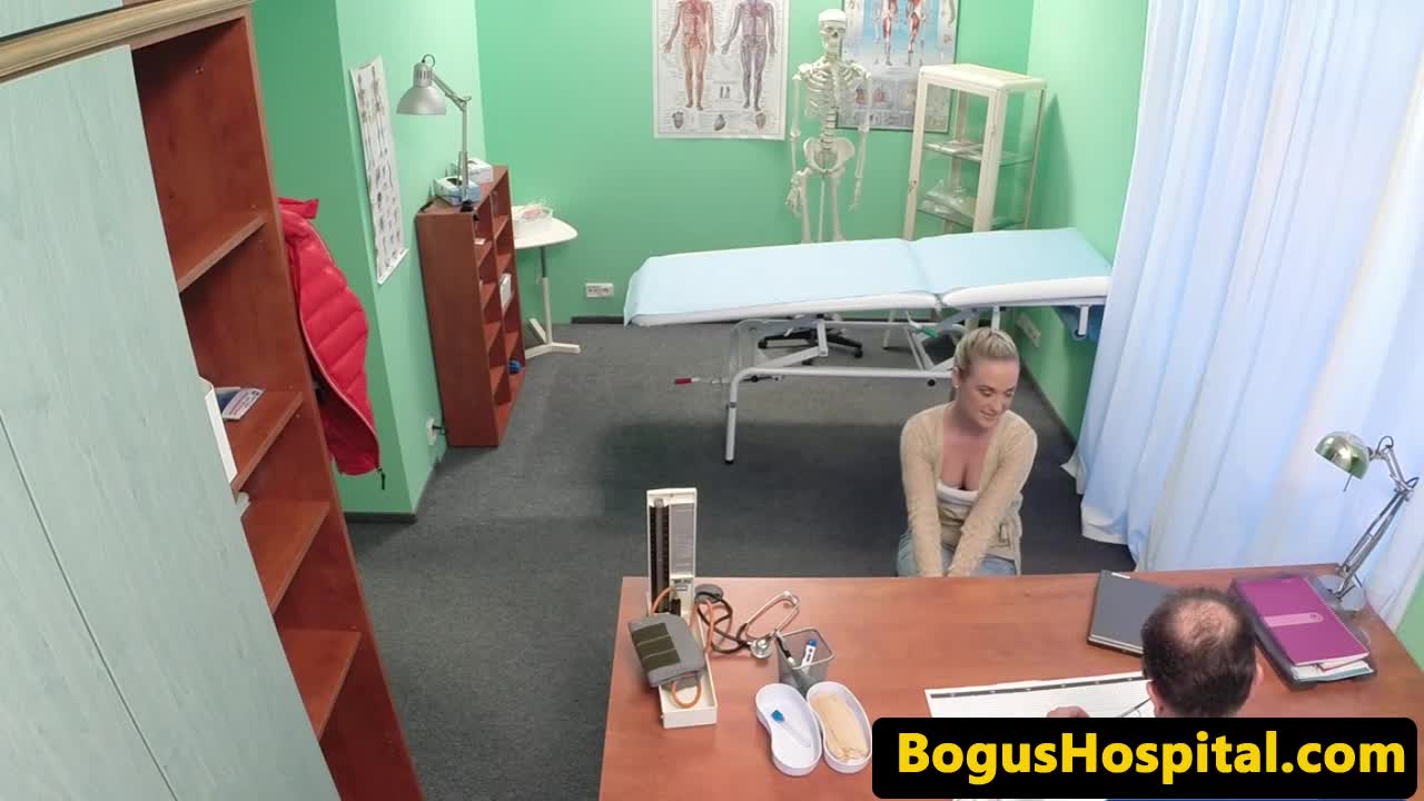 Czech blonde hottie screwed by doc on the examining table  Free Porn Videos | ePornHot.