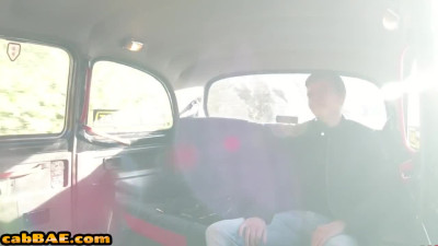 Teen cab driver fucked hard by stud customer