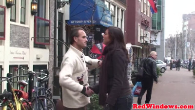 Chubby Amsterdam hooker fucked by tourist