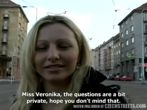 CzechStreets Ilona takes cash for public sex