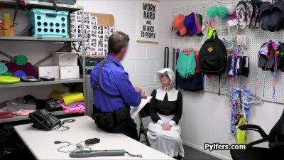 Amish teen suspect getting hammered in the back office