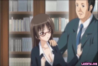 Busty anime fucked by her teacher