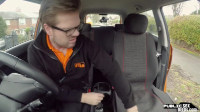 Plumper euro screwed by driving tutor before jerking tool