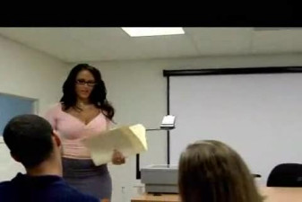 Busty latina teacher in anal