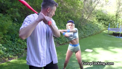 Baseball trainer fucks oiled up beauty Alex