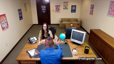 Principal fucks hot MILF Jazmine on his desk