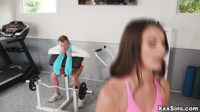 Fitness trainer Katrina Colt gets fucked by a young stud